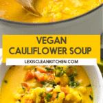 Vegan cauliflower soup