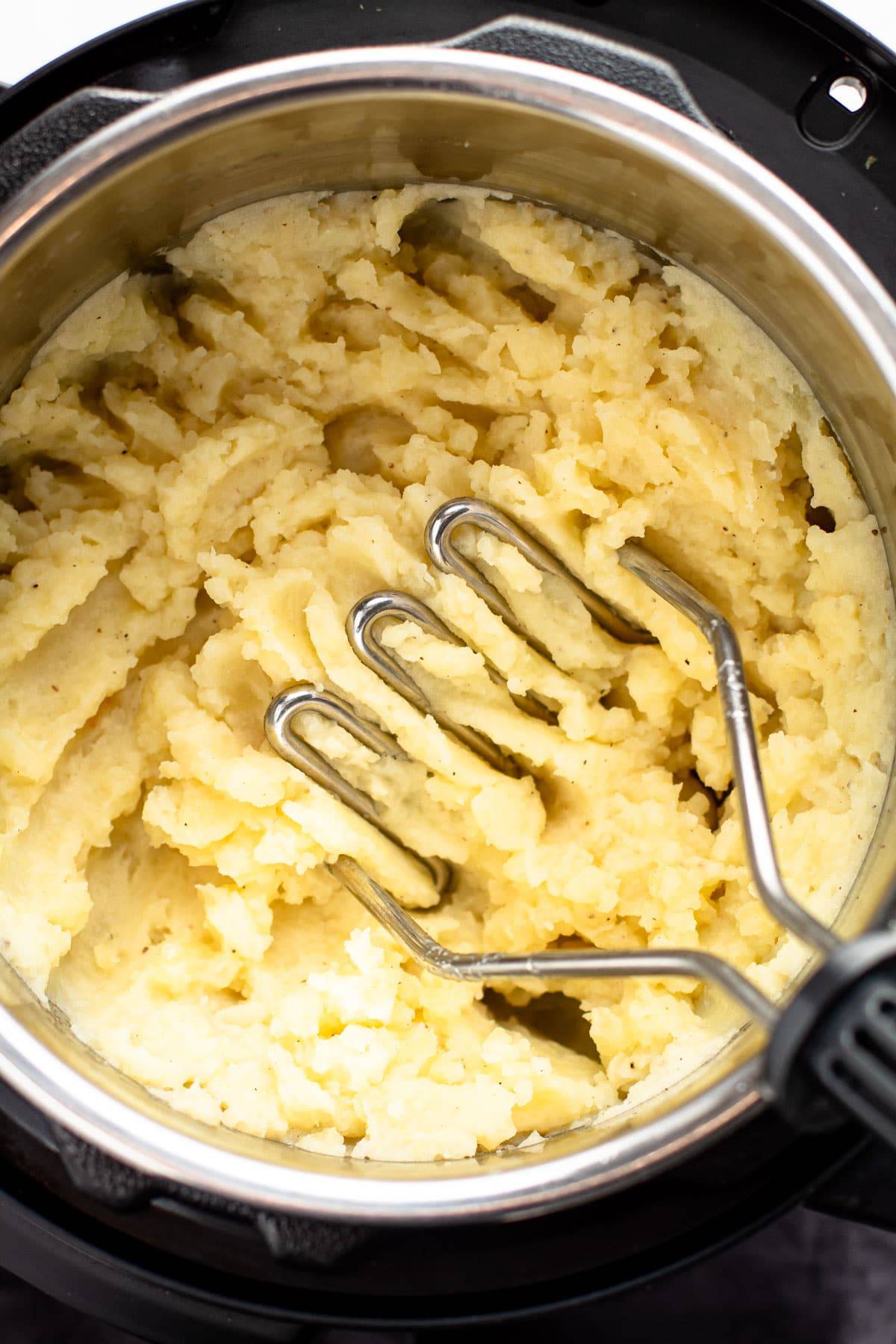 Mashed potatoes in the instant pot.