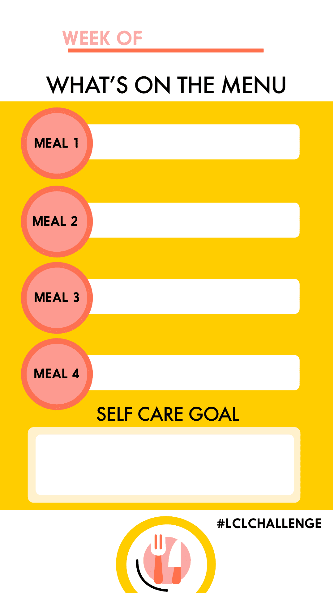 January Meal Planning Challenge Instagram Story TemplateJanuary Meal Planning Challenge Instagram Story Template