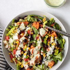 Easy BBQ Chicken Salad