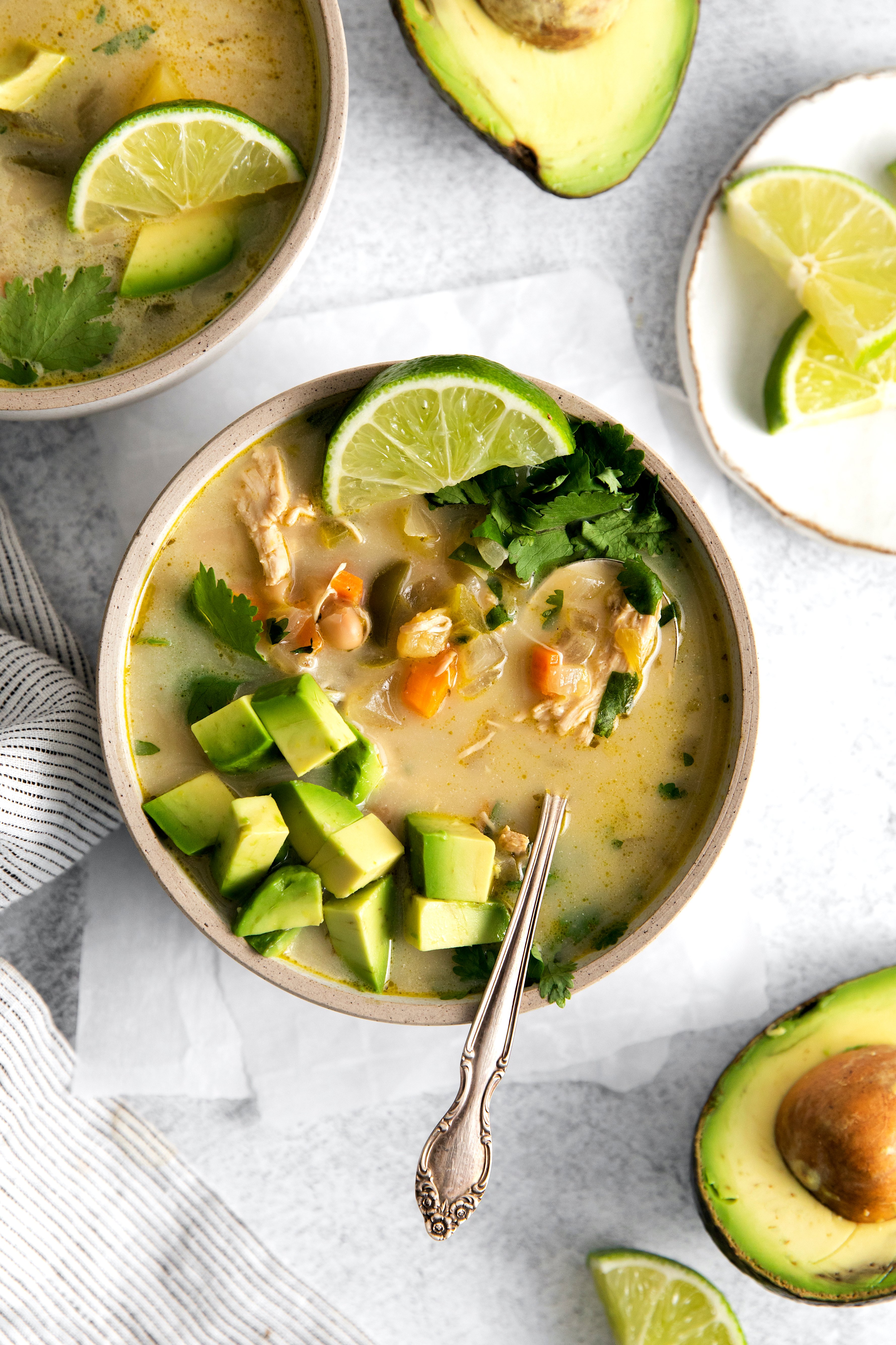 Green Chile Chicken Soup - My Texas Kitchen