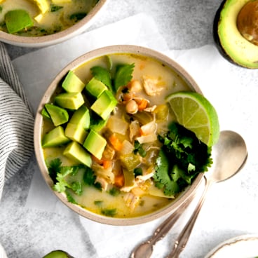 Creamy Green Chile Chicken Soup - Lexi's Clean Kitchen