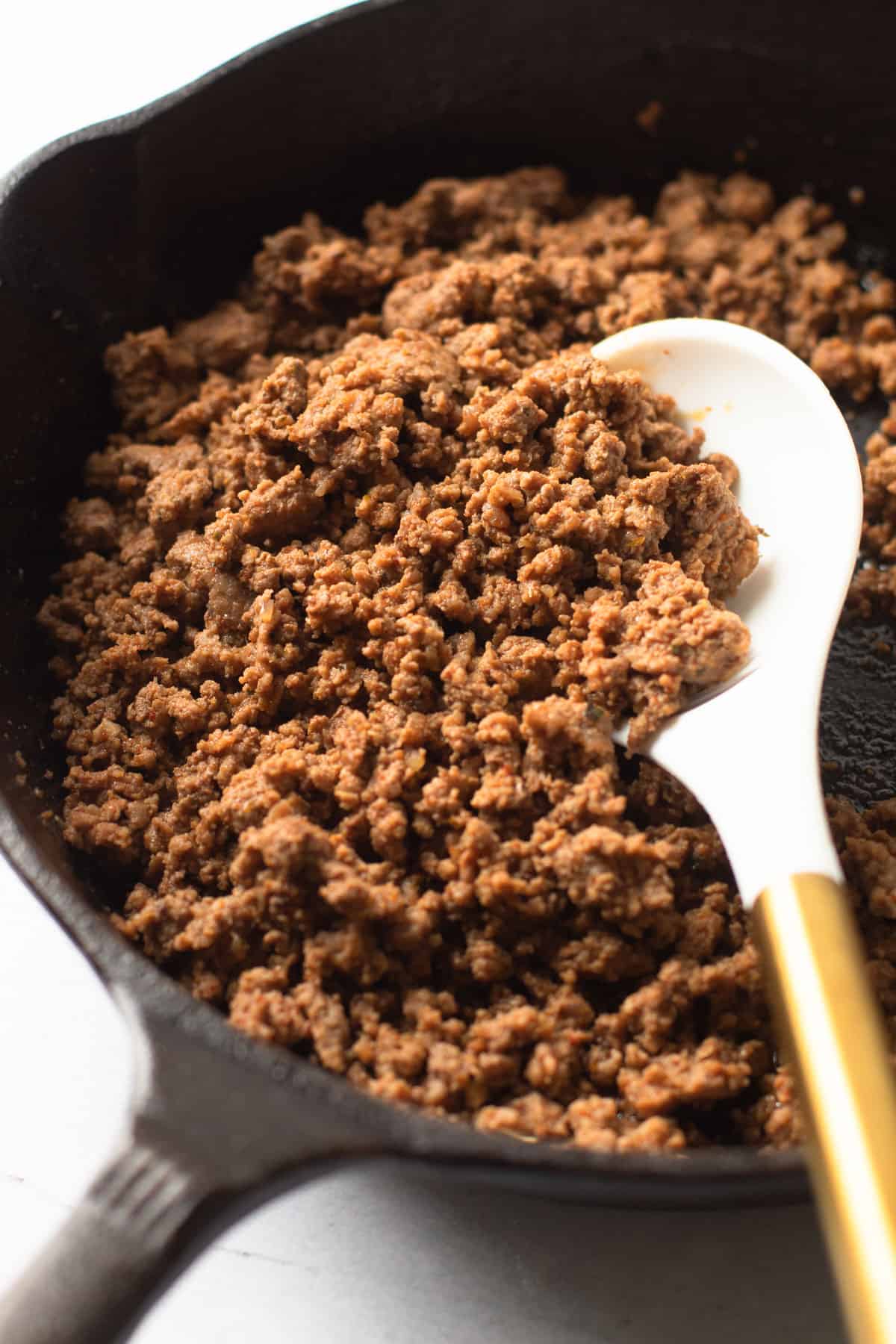 Ground beef for beef taquitos.