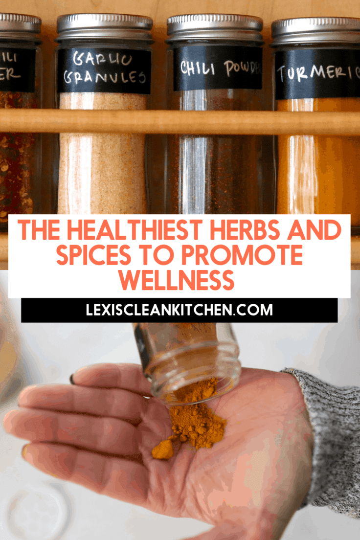 Herbs and spices for wellness.
