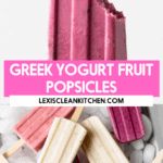 Greek yogurt popsicles.