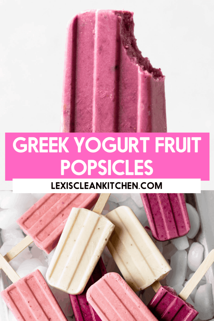 Greek yogurt popsicles.