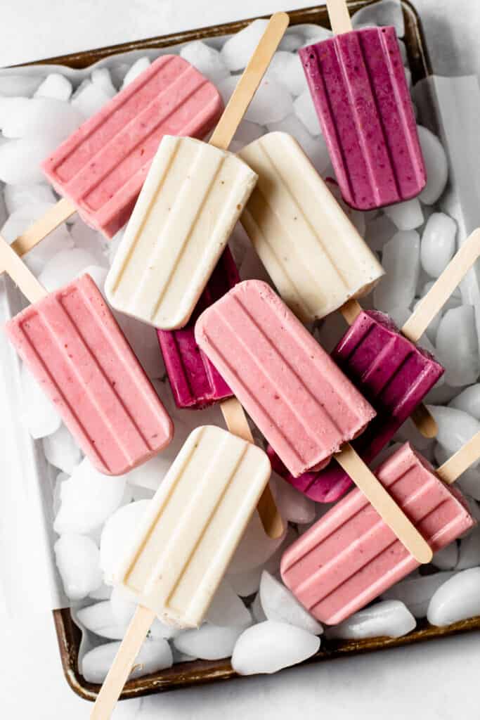 Greek yogurt popsicles.