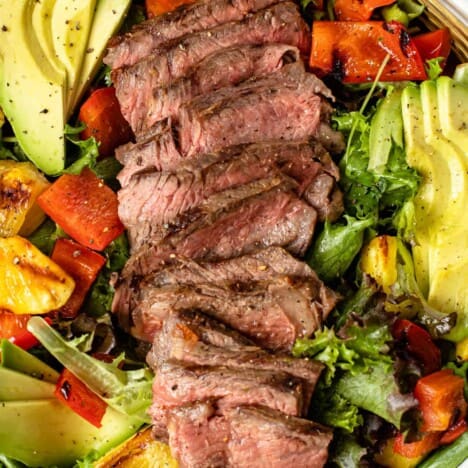 Grilled steak salad.