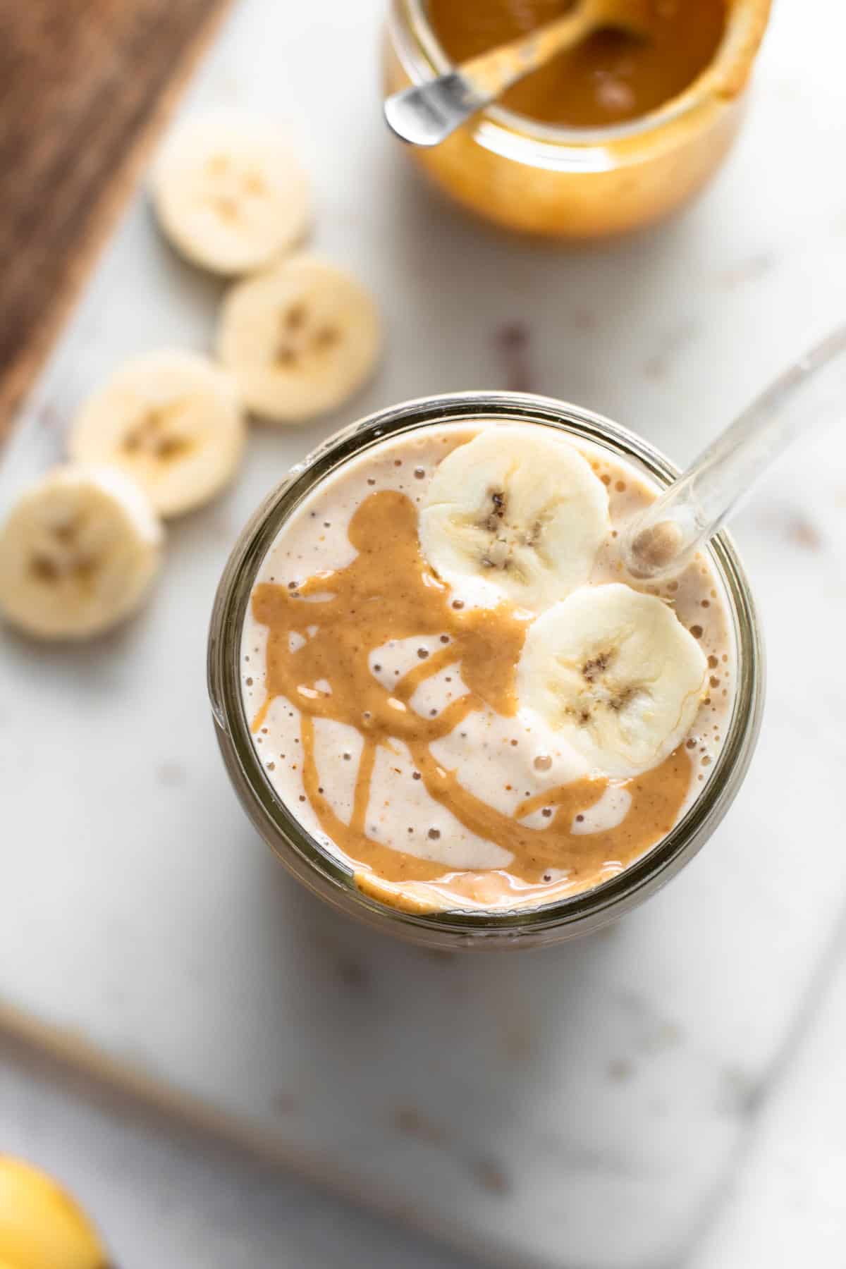 Healthy Peanut Butter Banana Smoothie - Lexi's Clean Kitchen