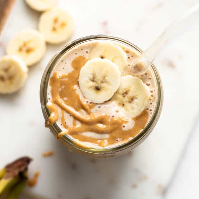 Healthy Peanut Butter Banana Smoothie - Lexi's Clean Kitchen