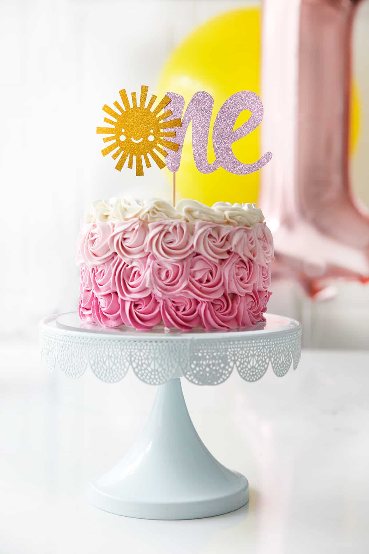 Emmeline's First Birthday Cake Smash + Vanilla Crazy Cake Recipe