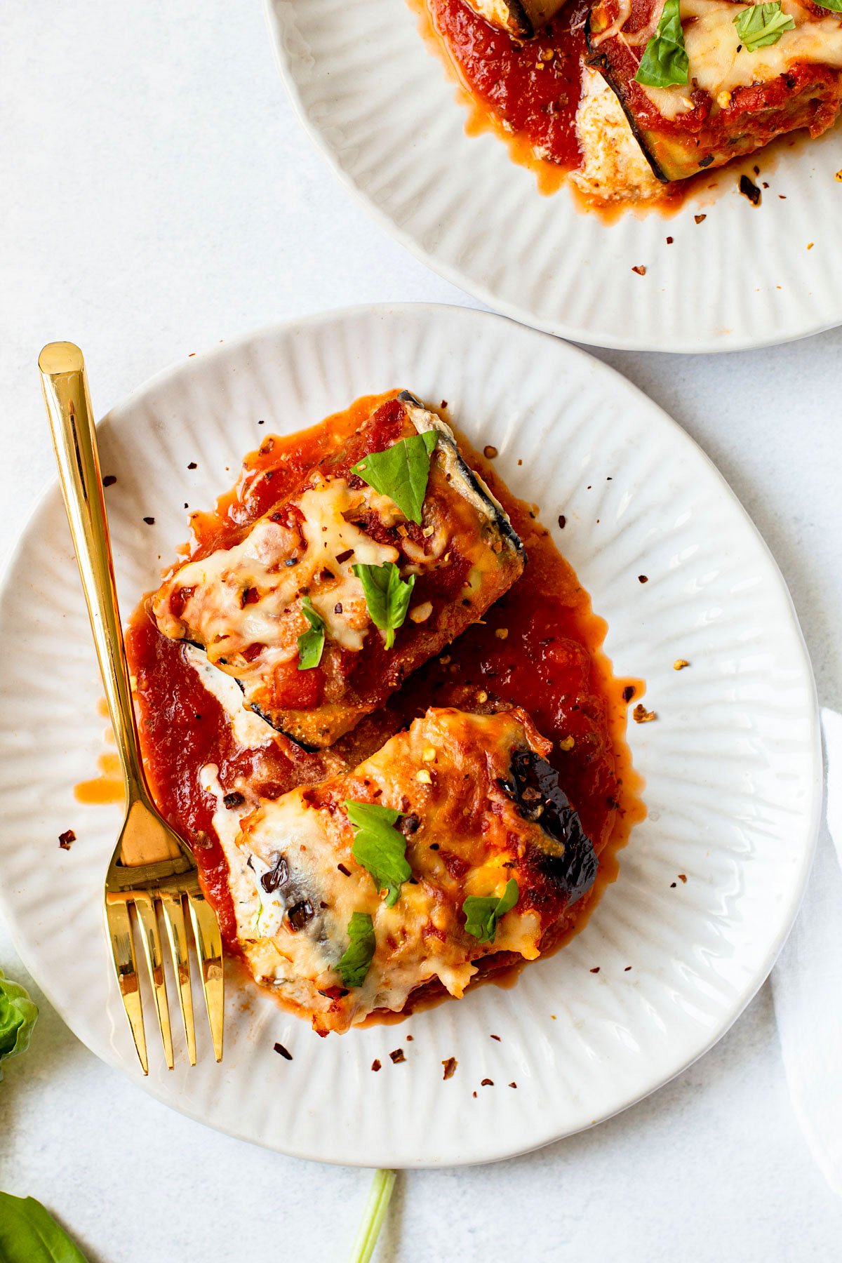 Eggplant rollatini.