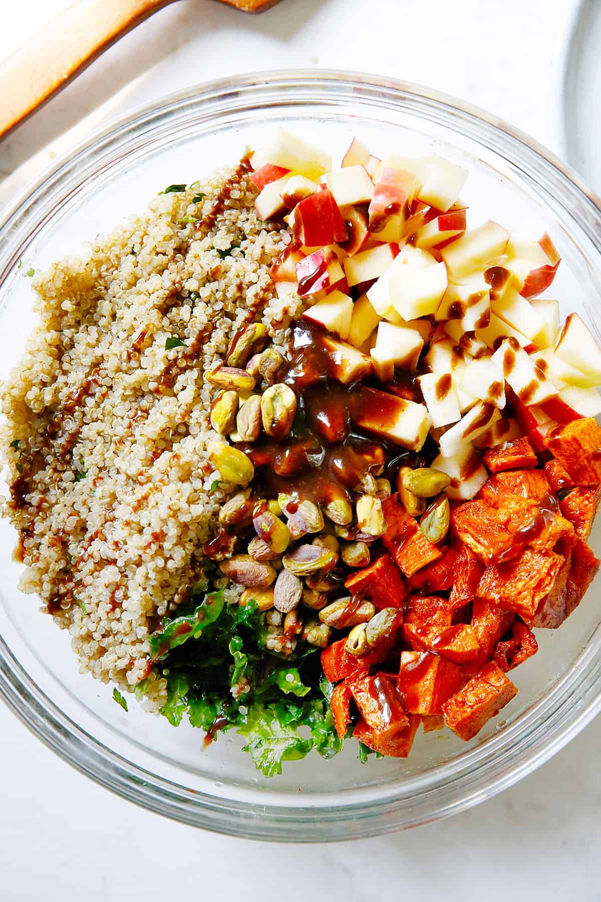 Asian Quinoa Kale Salad Meal Prep - Tastefulventure