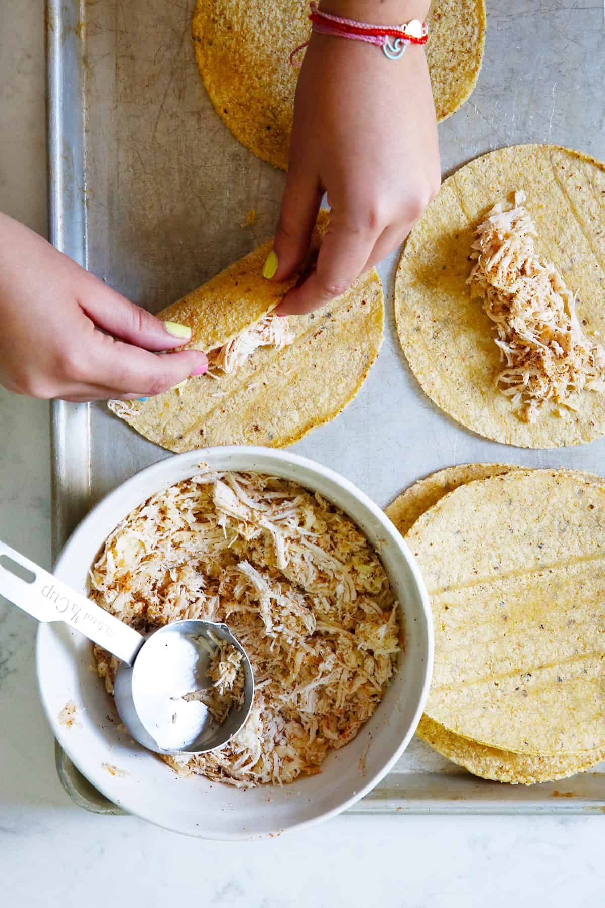 Air Fryer Chicken Tacos - Real Mom Kitchen - Air Fryer