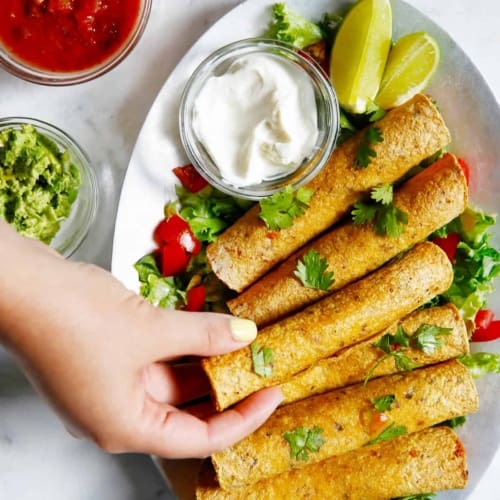 Air Fryer Chicken Taquitos Lexi's Clean Kitchen