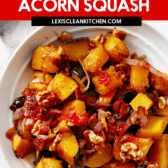 Cranberry Walnut Roasted Acorn Squash