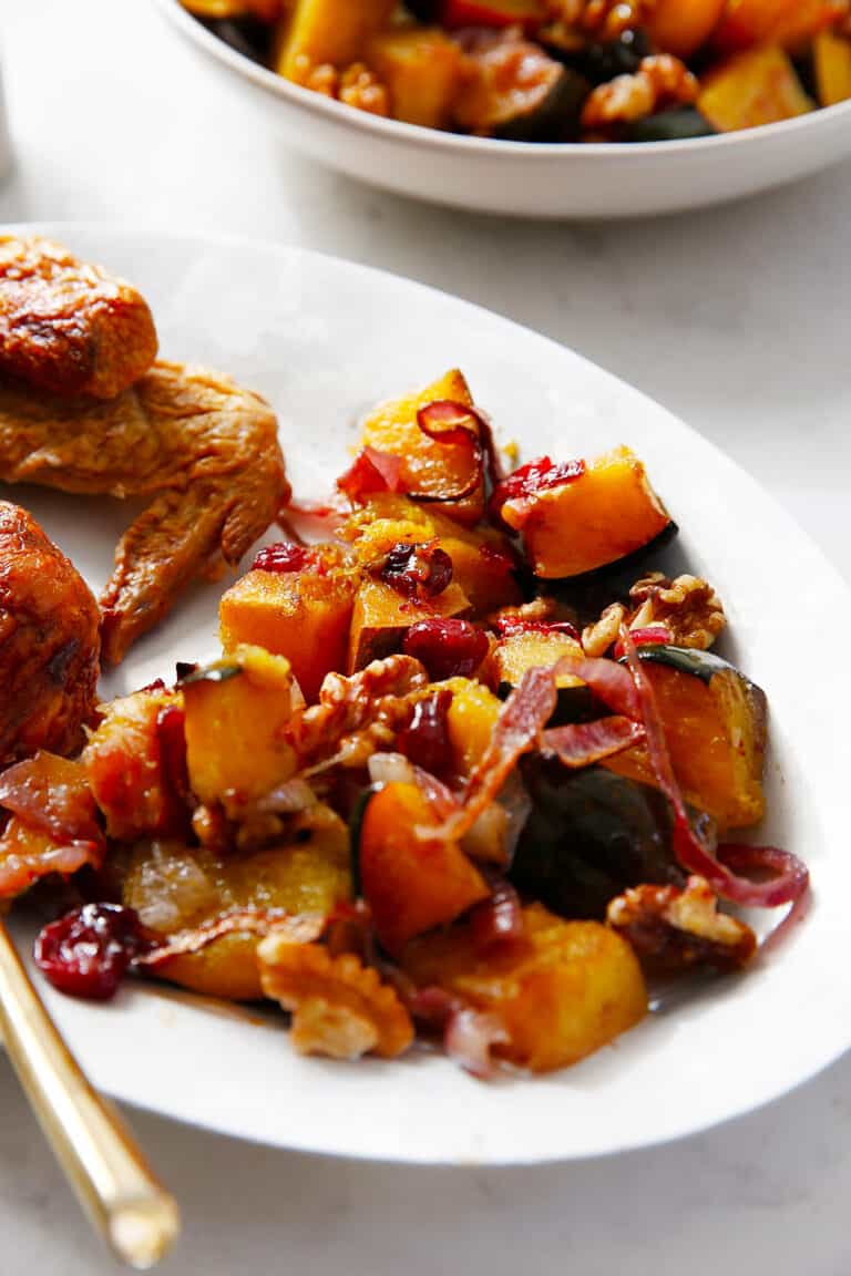 Cranberry Walnut Roasted Acorn Squash Lexi S Clean Kitchen