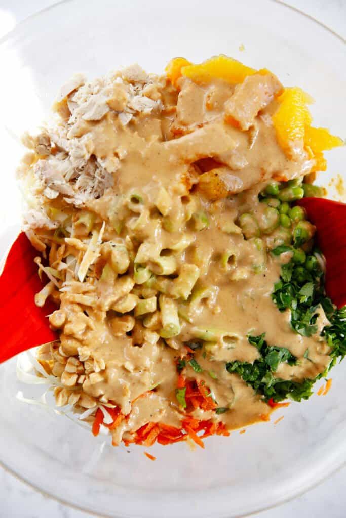 thai chicken salad with quinoa