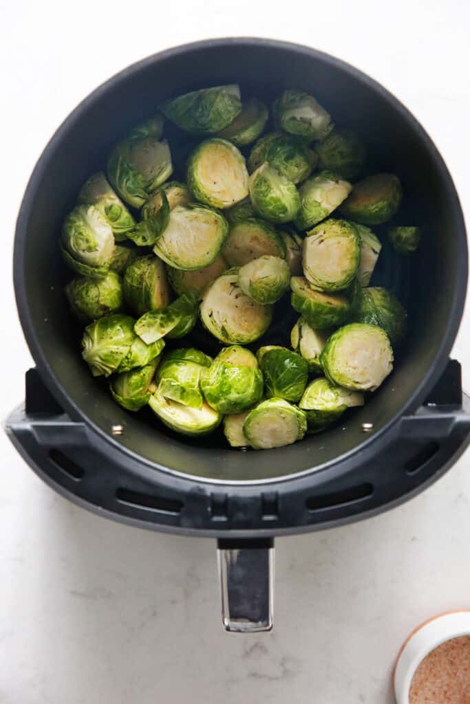 Cooking Air Fryer Brussels Sprouts