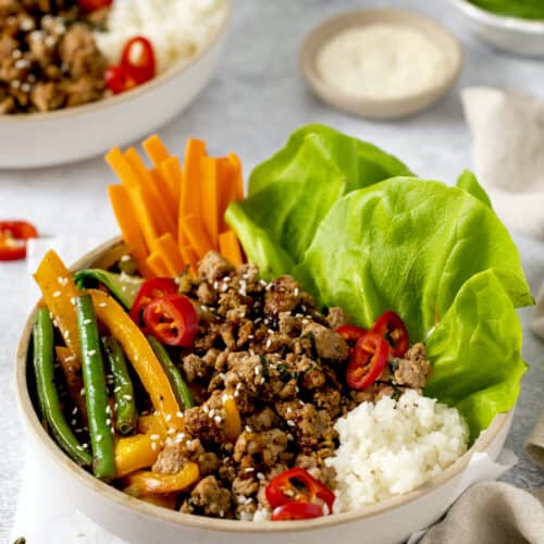Thai Ground Turkey Bowl Meal Prep