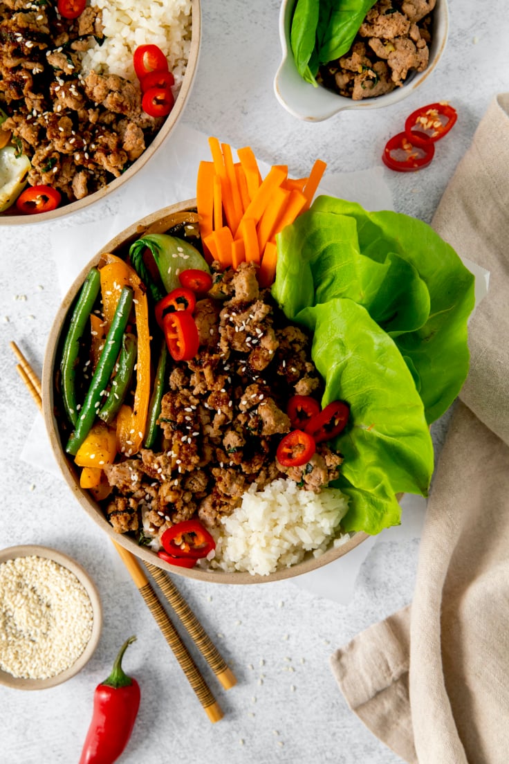 Thai Ground Turkey Bowl Meal Prep