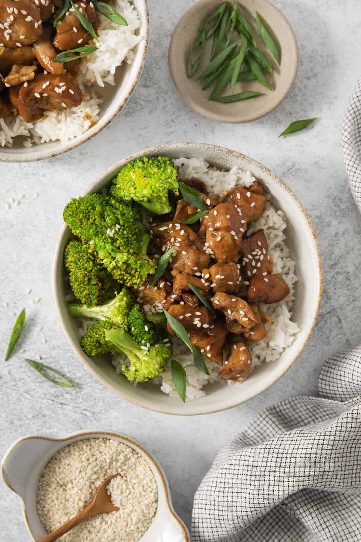 Chicken Teriyaki Meal Prep Lunch Box Containers With Broccoli Rice