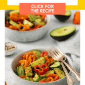 TikTok Cucumber and Sweet Pepper Salad - Lexi's Clean Kitchen
