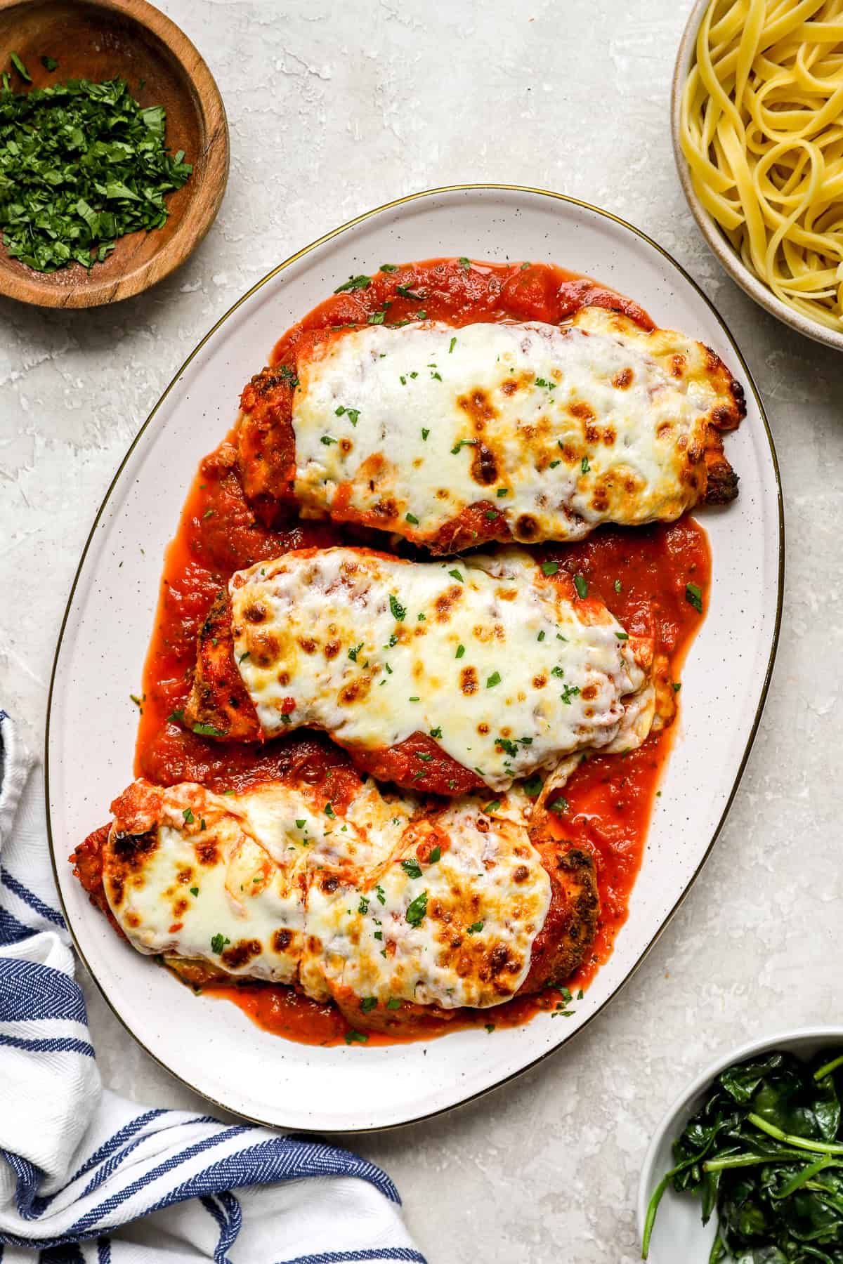 Easy Chicken Parmesan Recipe - Kristine's Kitchen, image size:1200x1800