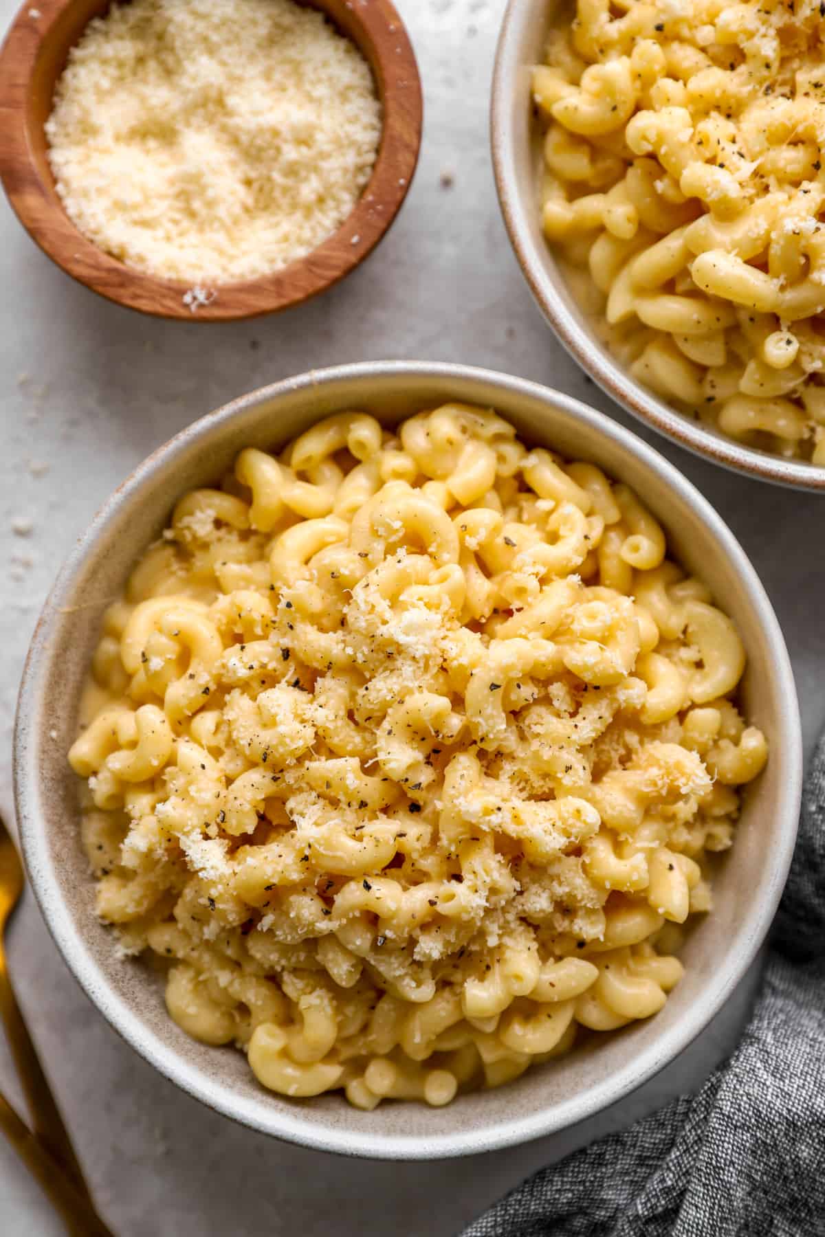 A bowl of Instant Pot Mac and Cheese