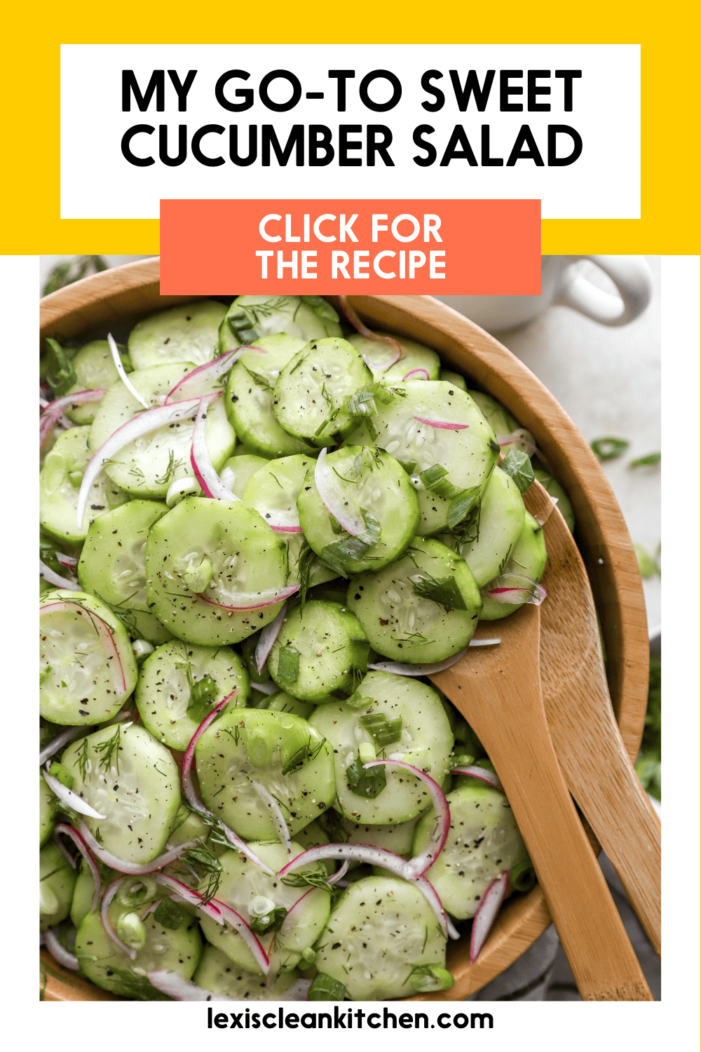 Easy Sweet Cucumber Salad Recipe - Lexi's Clean Kitchen