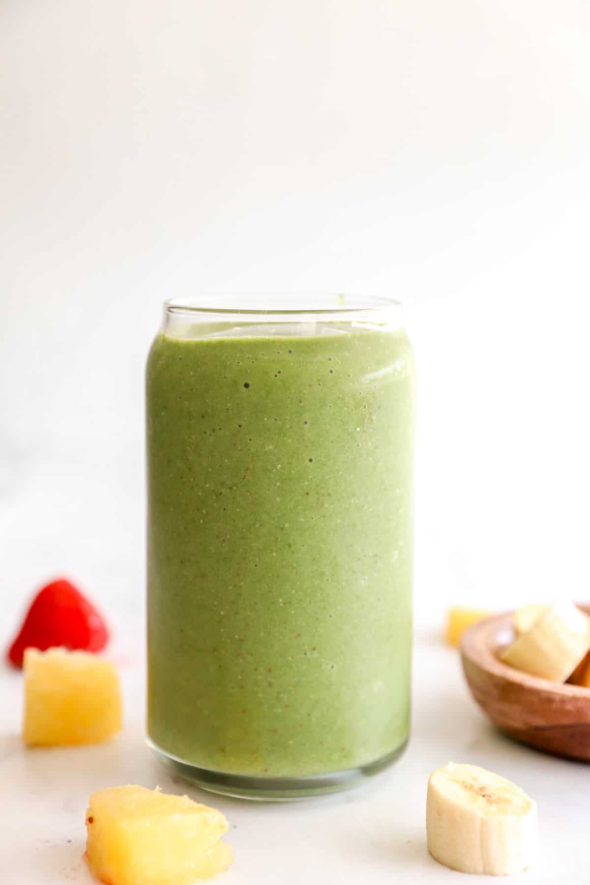 A green smoothie. 