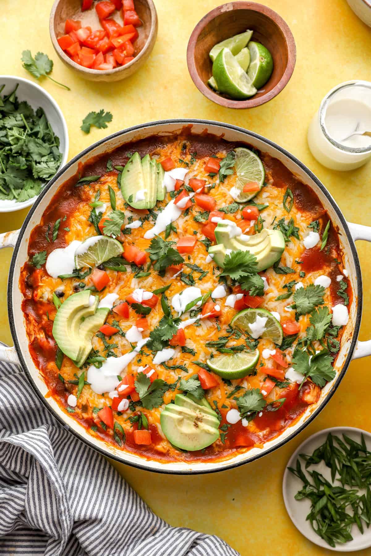 Chicken Skillet Enchiladas