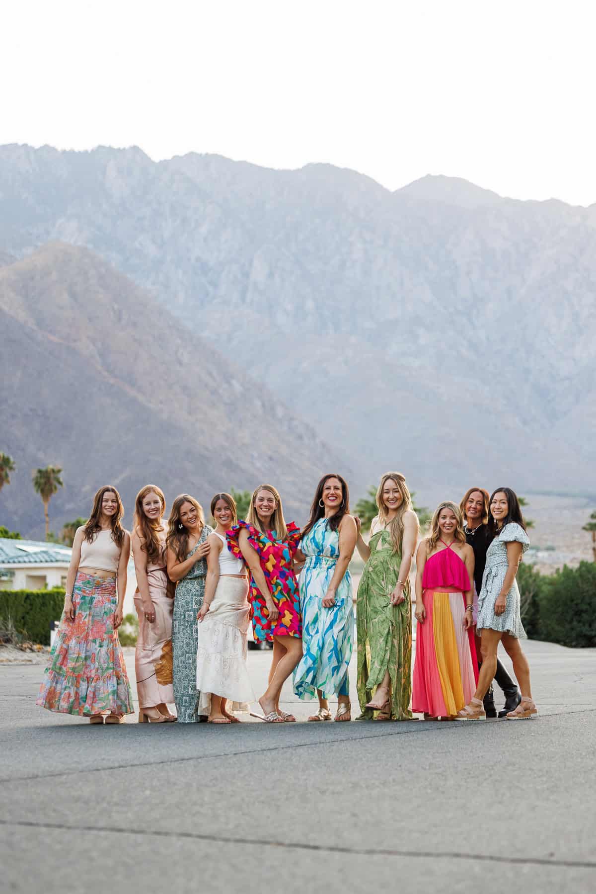 The ladies at Fresh Air Retreat in Palm Springs posing for the camera.