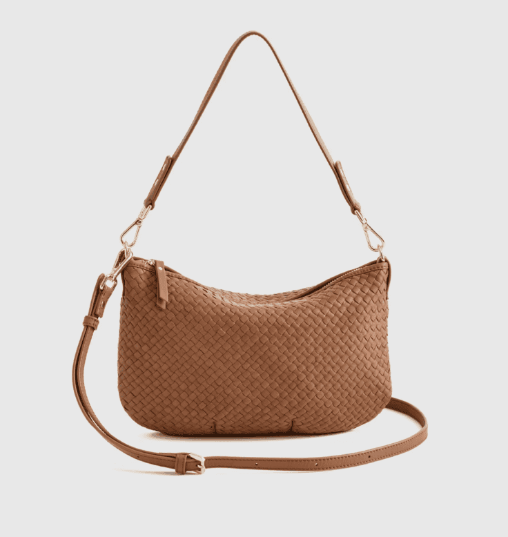 Italian Handwoven Leather Mini Shoulder Bag
