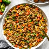 A bowl of hibachi fried rice.