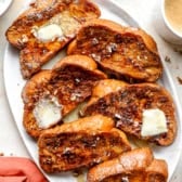 A platter of pumpkin French toast.